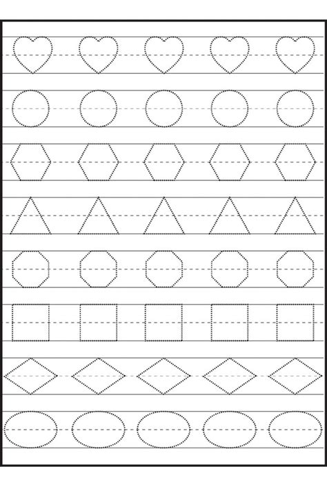 preschool tracing worksheets  coloring pages  kids teach child