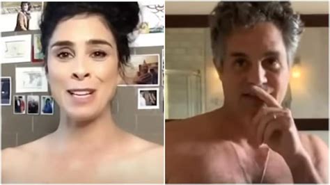 sarah silverman mark ruffalo go naked for an important message watch