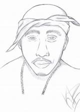 2pac Drawing Coloring Tupac Shakur Pages Template sketch template