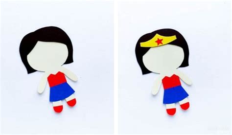 printable superhero puppet craft  video sugar spice  glitter