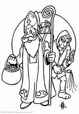 Coloring Saint Nicolas St Nicholas Pages Peter Krampus Ausmalbilder Und Coloriage Color Ausdrucken Le Fouettard Pere Et Getcolorings Print Sur sketch template