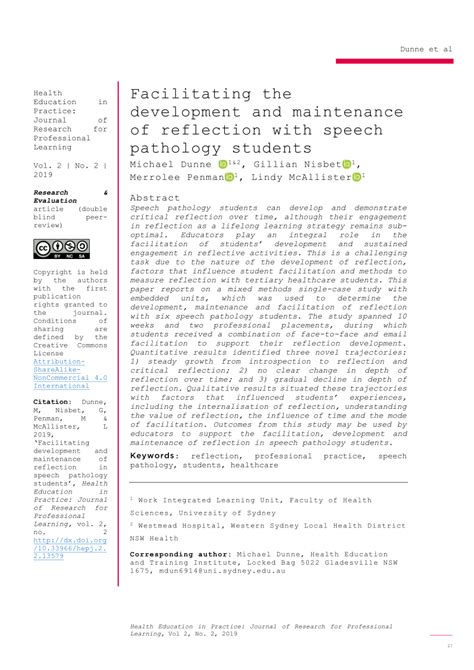 facilitating  development  maintenance  reflection