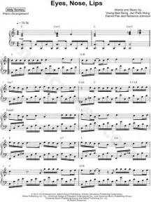 aldy santos eyes nose lips sheet  piano solo