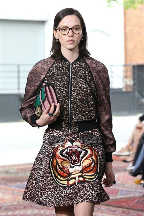models wear glasses at gucci resort 2016 and you can shop these