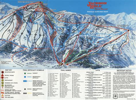 jackson hole ski resort map printable ski map skiing wall art ski trail