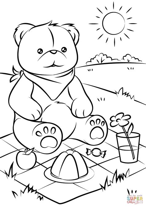 teddy bears coloring pages learny kids