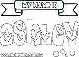 Coloring Name Pages Custom Printable Drawing Personalized Getcolorings Getdrawings Print Color sketch template