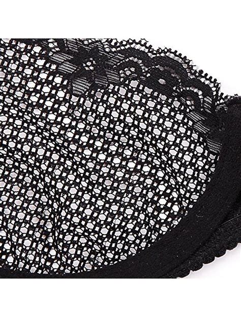 buy deyllo women s sexy lace bra mesh underwire see through demi bra