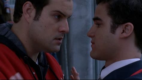 Glee Blaine Confronts Karofsky About Kissing Kurt 2x06