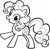 Pie Coloring Pony Pinkie Little Pages Clipart Clipartbest sketch template