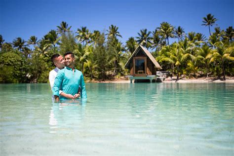 Same Sex Wedding Photography Session In Bora Bora