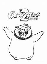Angry Birds Leonard Movie Coloring Fun Kids sketch template