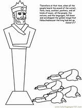 Coloring Daniel Para Colorear Estatua Abednego Shadrach Pages Meshach Oro Estatuas Libro Statue La Furnace Idol Dibujos Fiery Nebuchadnezzar Sadrac sketch template