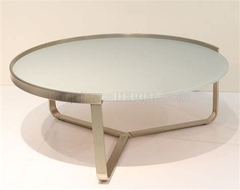 Clara Coffee Table W Frosted Glass Top By Whiteline
