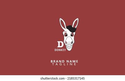 donkey initial logo template vector stock vector royalty   shutterstock