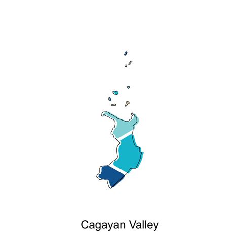 map  cagayan valley modern design philippines map illustration