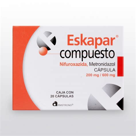 eskapar compuesto  mg  caps nifuroxazida metronidazol farmacia