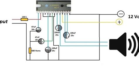 lhow   circuit amplifier  tda circuit diagram audio amplifier electronic schematics