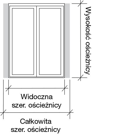 dwuskrzydlowe drzwi zintegrowane serii  centor
