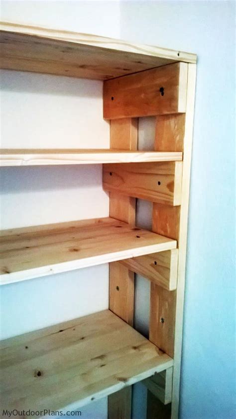 diy wood garage shelves myoutdoorplans