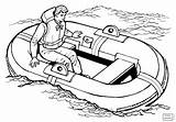 Raft Life Boat Coloring Pages Boats Drawing Speed Clipart Printable Lifeboat Motor Ships Sheet Psf Man  Color Drawings Collaboration sketch template