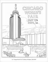 Coloring Chicago Book sketch template