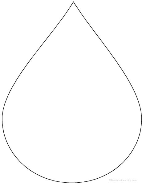 water drop template clipart