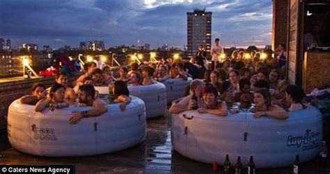 Inflatable Hot Tub Party
