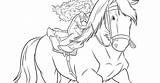 Coloring Pages Brave Merida Horse sketch template