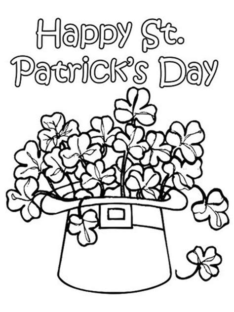 st patricks day printable coloring pages  adults kids