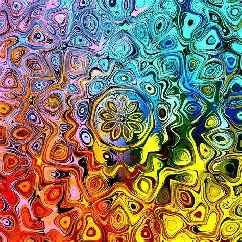 abstract background  colorful creative stylized shapes mandala