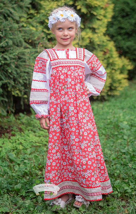 russian scenic dress sudarinya for girls folk russian