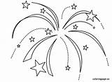 Fireworks Firework Feux Artifice Coloriage Coloringpage Getdrawings Patriotic Partagez Joey sketch template