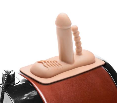 Double Penetration Attachment For Saddle Sex Machine On