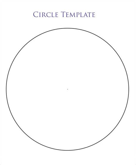 template circle  printable templates