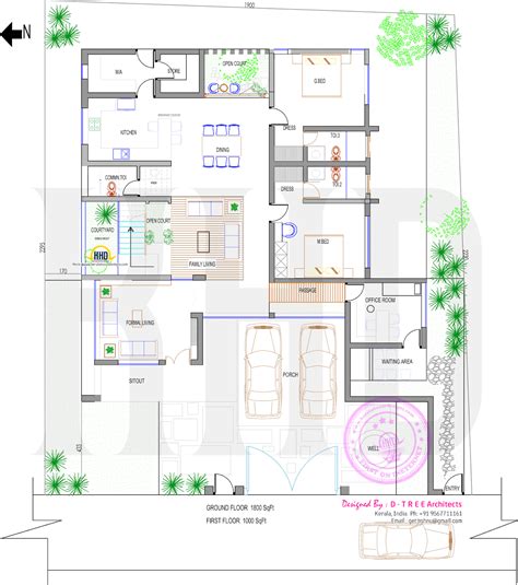 traditional house  modern elements kerala home design  floor plans  dream houses