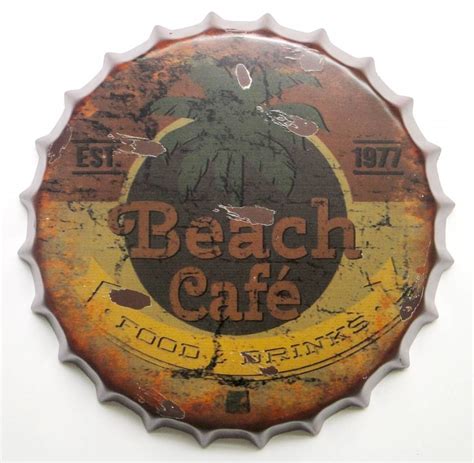 bierdop muurdecoratie beach cafe   maten eliassen eliassen home garden pleasure