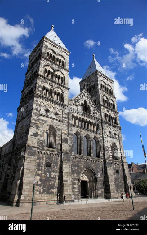 lund cathedral sweden  res stock photography  images alamy