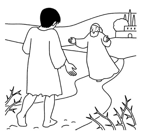 prodigal son coloring pages learny kids