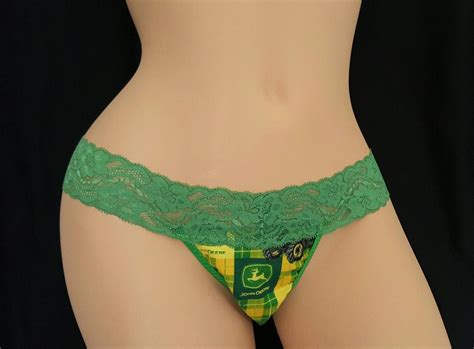 Sexy New John Deere Lace Thong Panty Panties Tractor Panty