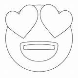 Emoji Coloring Pages Heart Anniversaire Sheets Crying Coloriage Kids Eyes Les Dessin Sketchite Colorier Deco sketch template