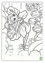 Barbie Coloring Thumbelina Dinokids Pages Coloringbarbie sketch template