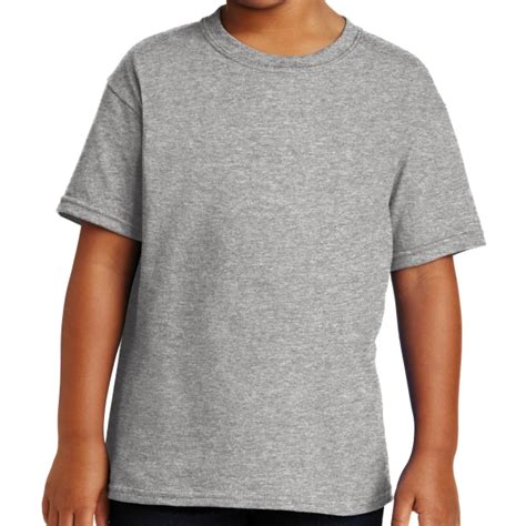 gildan  cotton youth  shirt sports grey authenticsoccercom