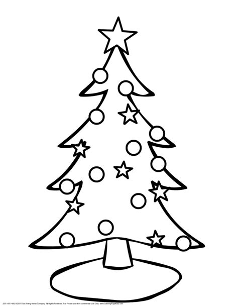 big christmas tree coloring pages coloring home