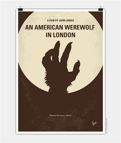 no593 my american werewolf in london minimal movie poster chungkong