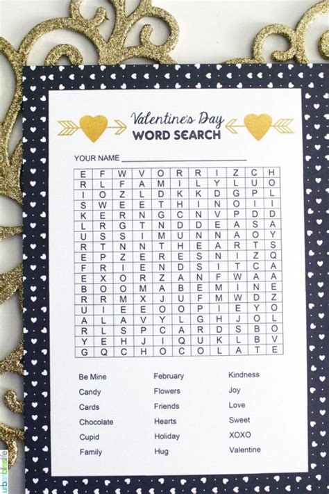 printable valentines day word search activity valentines day
