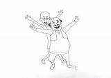 Drawing Motu Patlu Coloring Simple Cartoon Pages Tutorials Hi Keep Very Drawings Kids sketch template