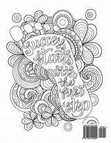 Coloring Pages Book Amazon Adult Books Work Quotes Good Inspirational Mandala Sheets Big Flower Hard Color Dream Life Quote Vibes sketch template