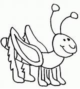 Grasshopper Cartoon Coloring Pages Clipart Cliparts Clipartmag Library Popular sketch template