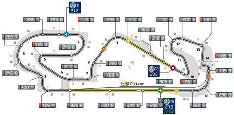 catalunya circuit barcelona  track map layout lap record